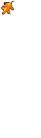 An animation of a slowly falling autumn leaf.
